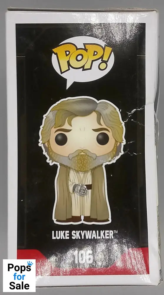 #106 Luke Skywalker Star Wars Force Awakens Box Damaged Funko POP - PopsforSale.co.uk