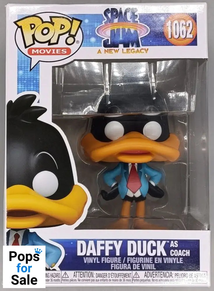 1062 Daffy Duck (as Coach) - Space Jam Funko POP - Box Damaged