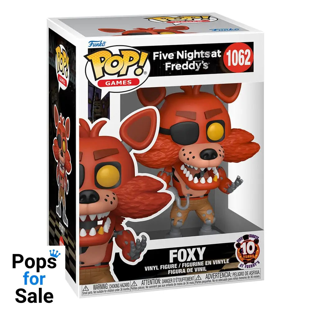 1062 Foxy - Five Nights At Freddy’s 10Th Anniversary Fnaf Funko Pop Presale