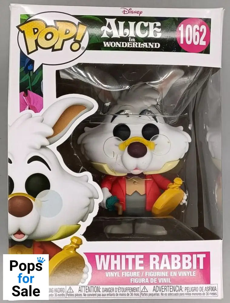 1062 White Rabbit - Disney Alice in Wonderland - Box Damaged Funko POP