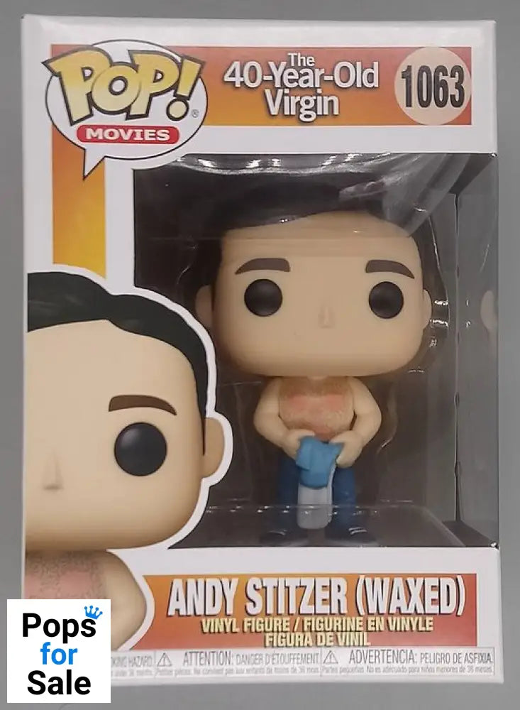 #1063 Andy Stitzer (Waxed) - 40 Year Old Virgin Funko POP - PopsforSale.co.uk