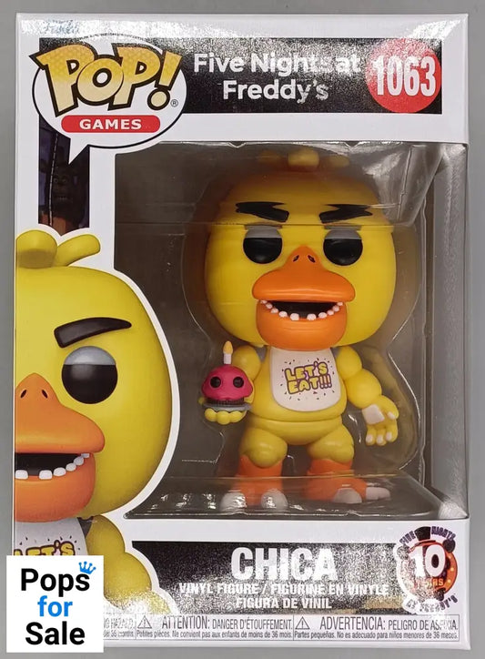 1063 Chica - Five Nights at Freddy's 10th Anniversary FNAF Funko POP - Brand New