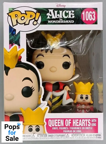 1063 Queen of Hearts (with King) Disney Alice in Wonderland Funko POP - Box Damaged