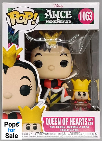1063 Queen of Hearts (with King) Disney Alice in Wonderland Funko POP - Box Damaged