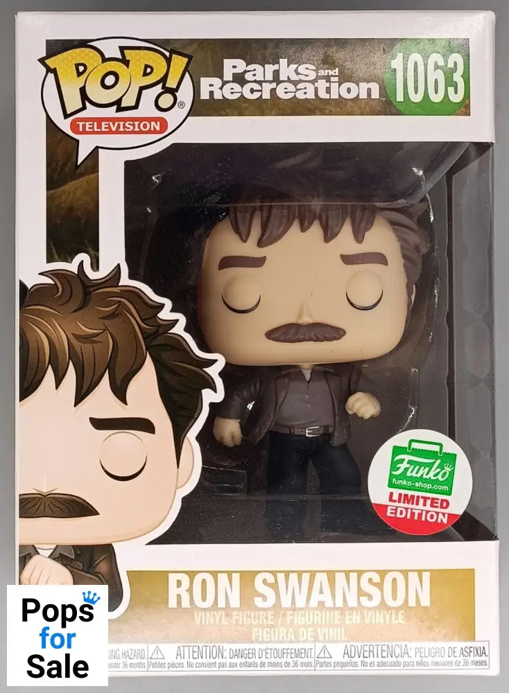 1063 Ron Swanson (Snake Juice) - Parks & Recreation Funko POP