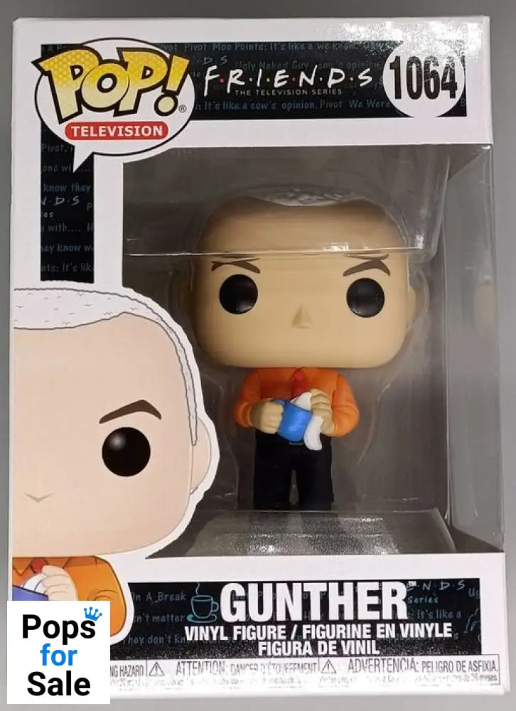 #1064 Gunther - Friends - Box Damaged Funko POP - PopsforSale.co.uk