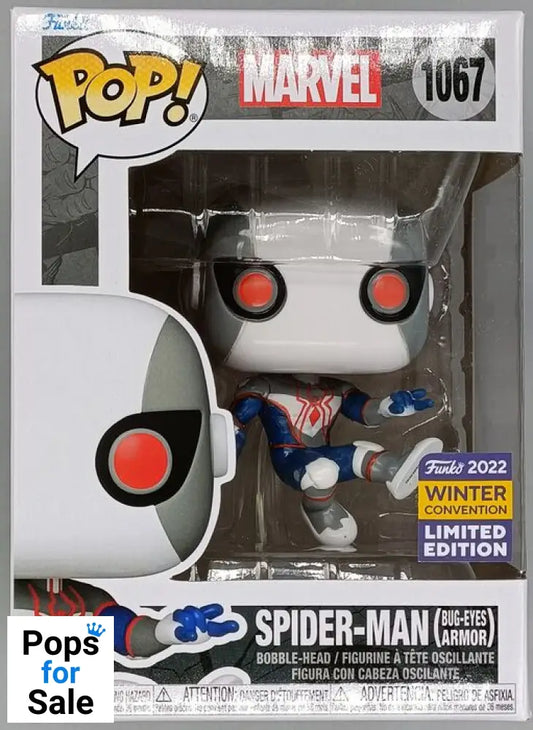 #1067 Spider-Man (Bug-Eyes Armor) Marvel 2022 Con Box Damaged Funko POP