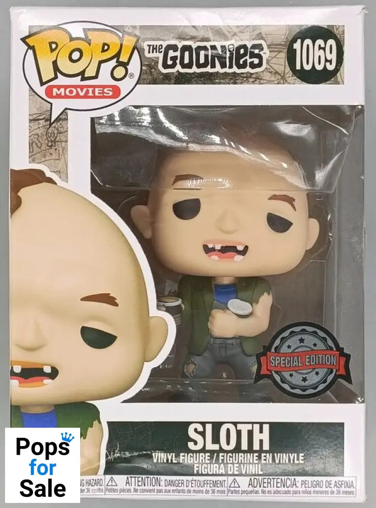 1069 Sloth (w/ Ice Cream) - The Goonies Box Damaged Funko POP