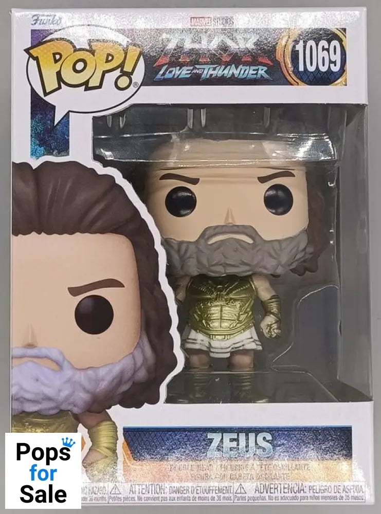 #1069 Zeus - Marvel Thor Love and Thunder - 2022 Con Box Damaged Funko POP