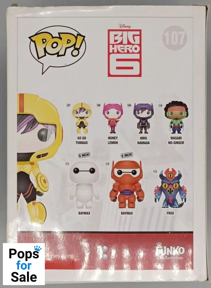 #107 Go Go Tomago - Disney Big Hero 6 - Box Damaged Funko POP - PopsforSale.co.uk