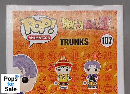 #107 Trunks - Dragon Ball Z - Box Damaged Funko POP - PopsforSale.co.uk