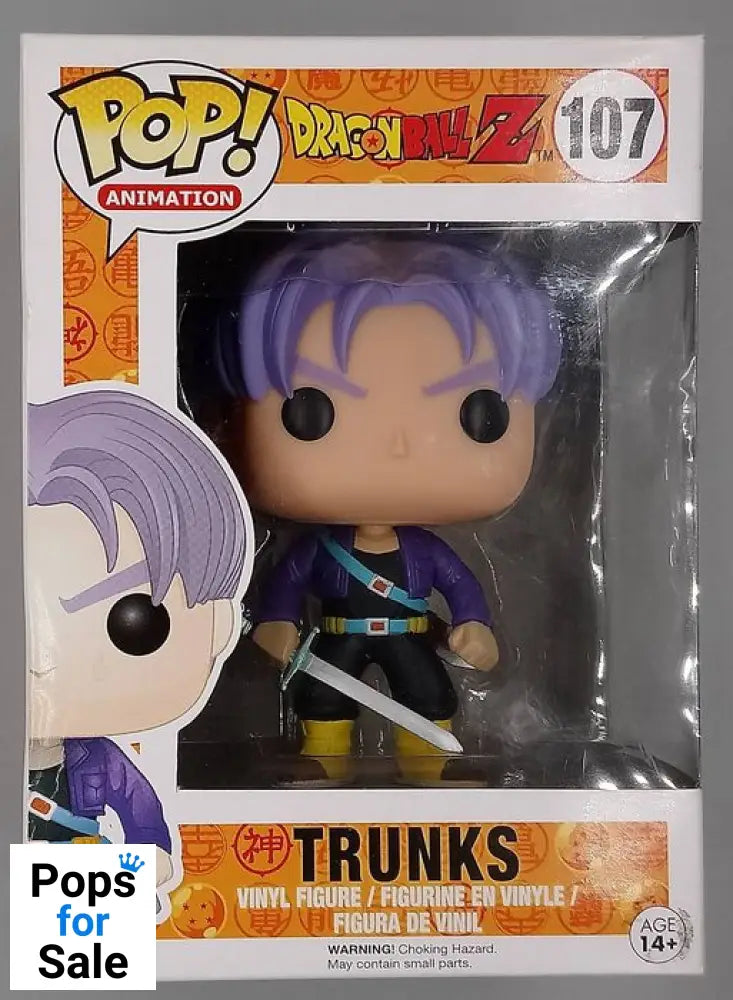 #107 Trunks - Dragon Ball Z - Box Damaged Funko POP