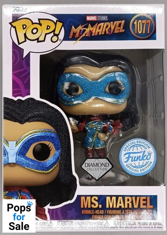 #1077 Ms. Marvel - Diamond - Marvel Ms. Marvel Funko POP - PopsforSale.co.uk