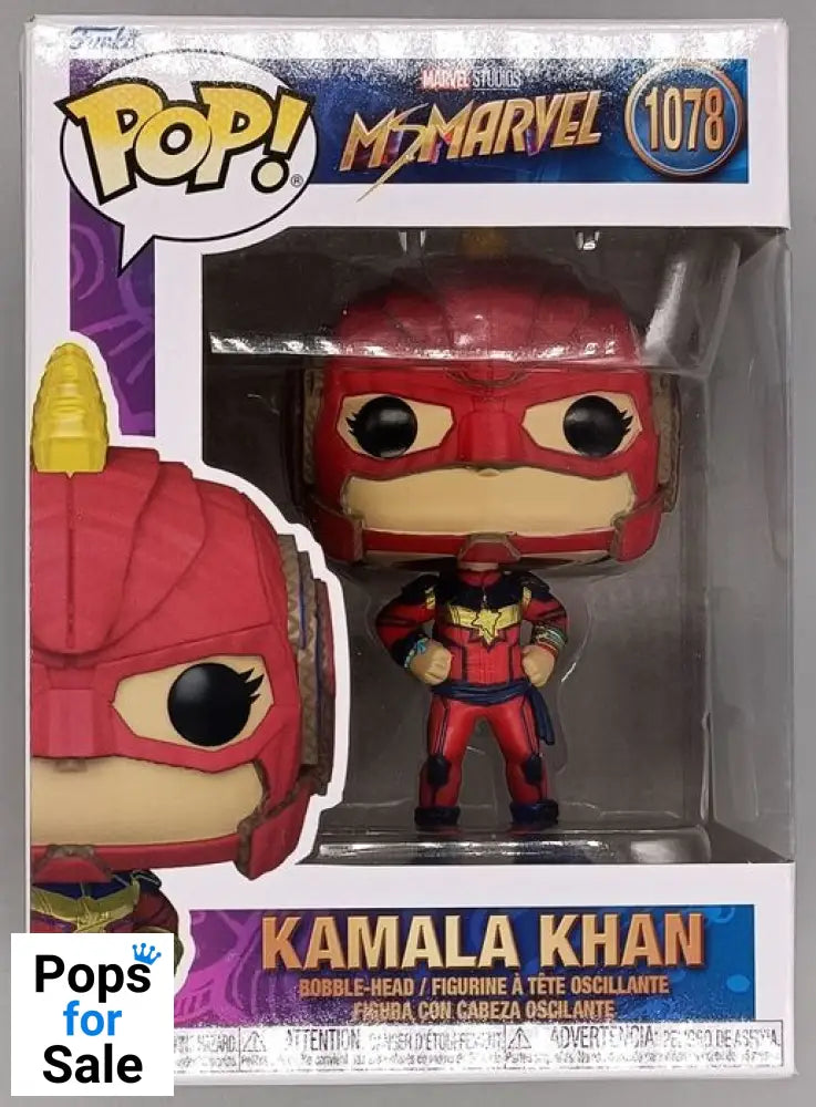 #1078 Kamala Khan - Marvel Ms. Marvel - Box Damaged Funko POP - PopsforSale.co.uk