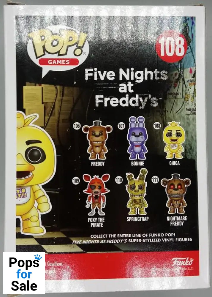 #108 Chica - Five Nights at Freddy's FNAF Funko POP