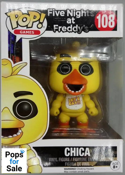 #108 Chica - Five Nights at Freddy's FNAF Funko POP - PopsforSale.co.uk