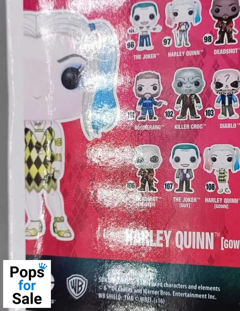 #108 Harley Quinn (Gown) - DC Suicide Squad - Box Damaged Funko POP - PopsforSale.co.uk