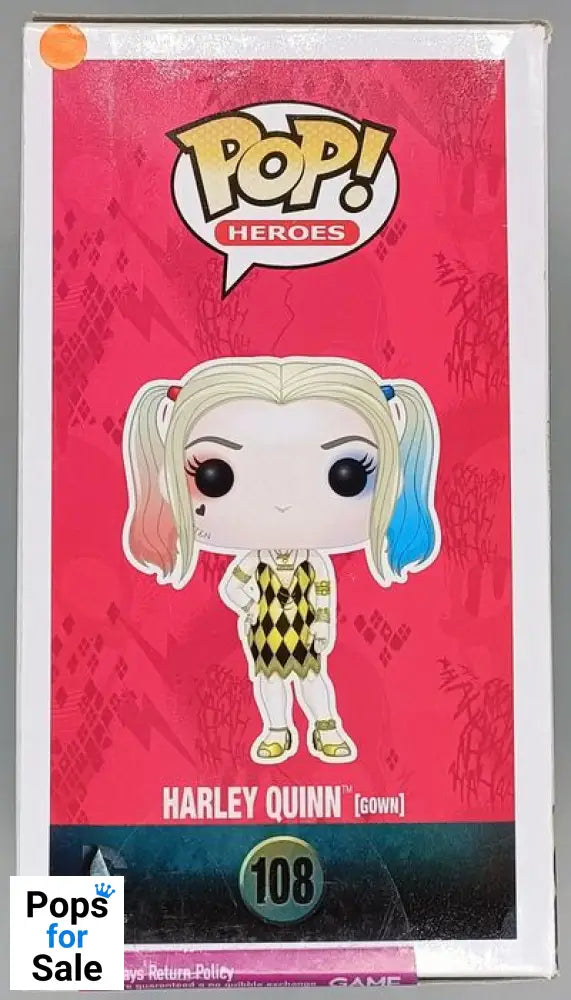 #108 Harley Quinn (Gown) - DC Suicide Squad - Box Damaged Funko POP - PopsforSale.co.uk