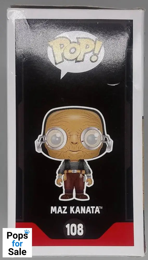 108 Maz Kanata - Star Wars The Force Awakens - Box Damaged Funko POP