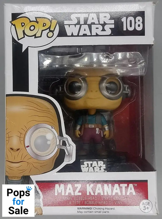 108 Maz Kanata - Star Wars The Force Awakens - Box Damaged Funko POP