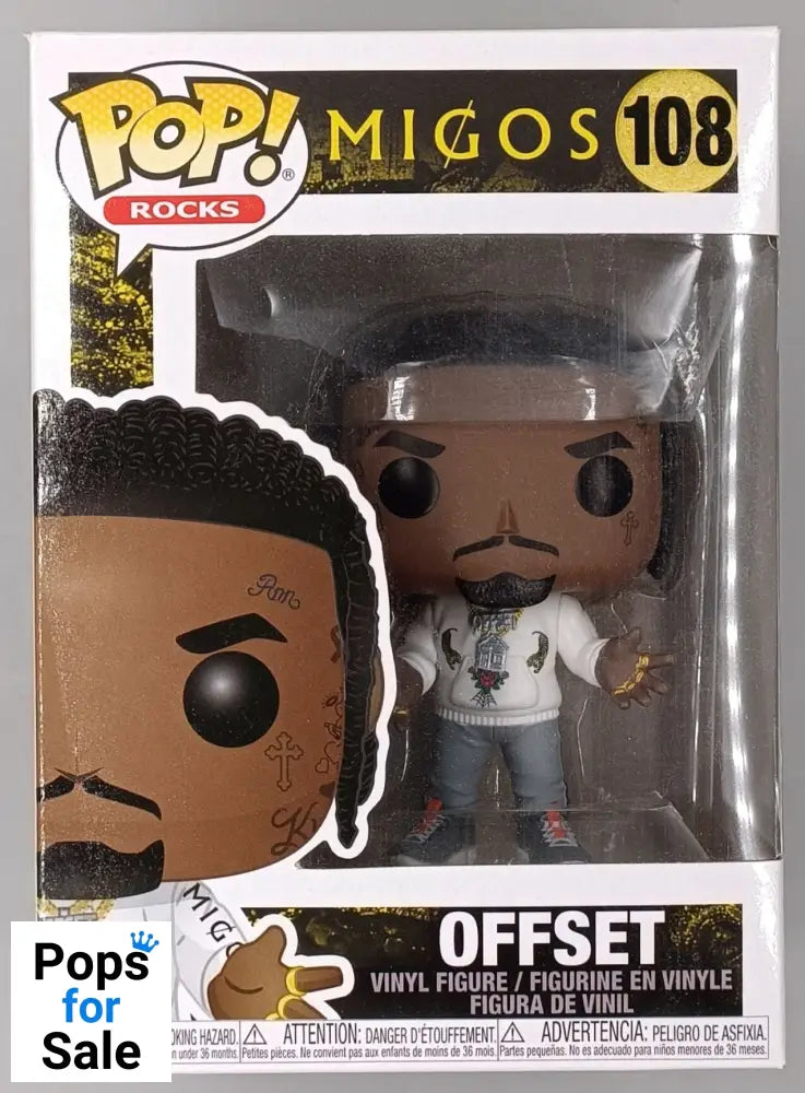 108 Offset - Migos - Rocks - Funko POP - Box Damaged