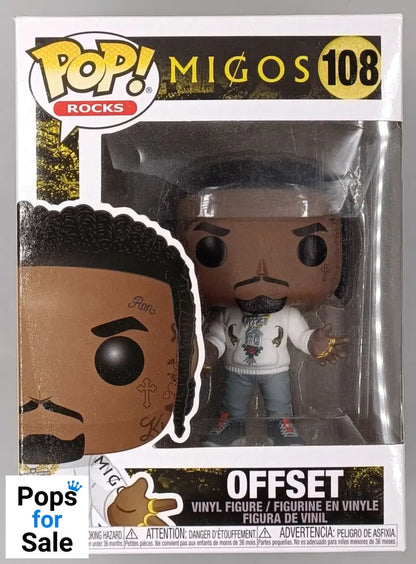 108 Offset - Migos - Rocks - Funko POP - Box Damaged