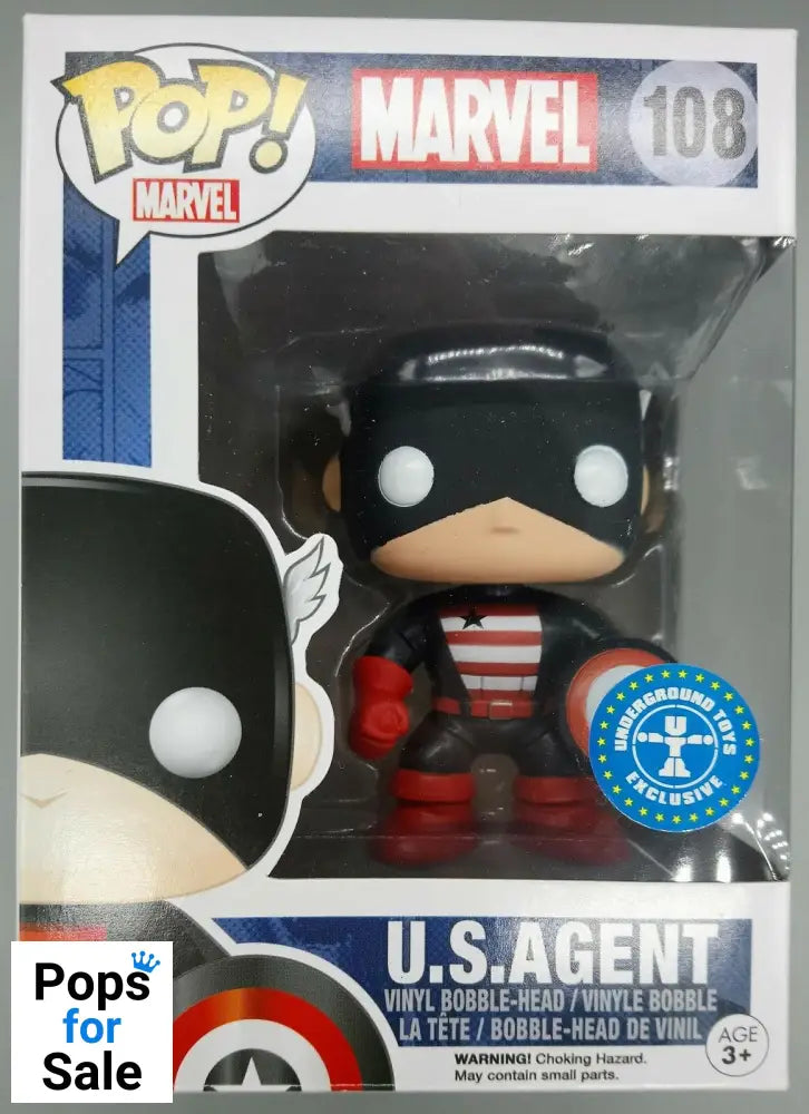 #108 U.S. Agent - Marvel Funko POP - PopsforSale.co.uk