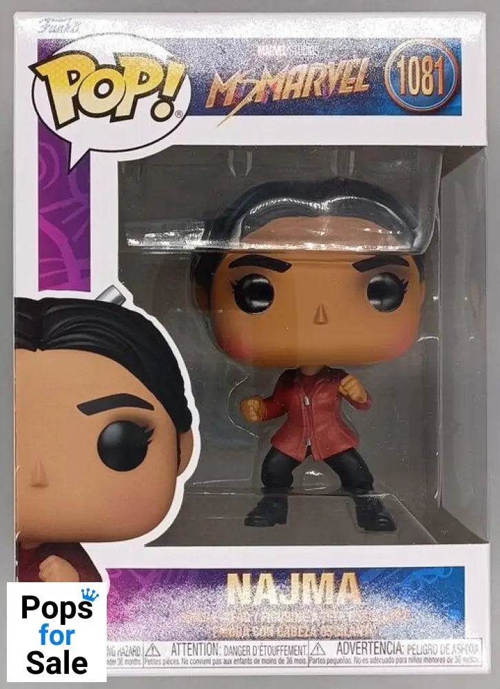 #1081 Najma - Marvel Ms. Marvel - Box Damaged Funko POP - PopsforSale.co.uk