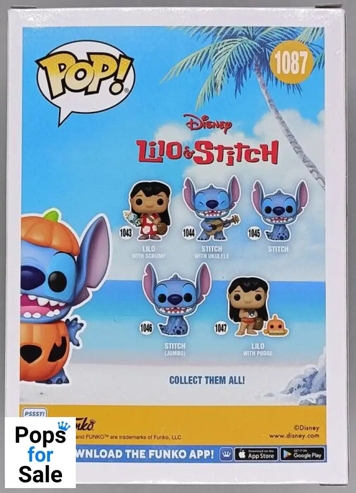 #1087 Pumpkin Stitch - Disney Lilo & Stitch Funko POP - PopsforSale.co.uk