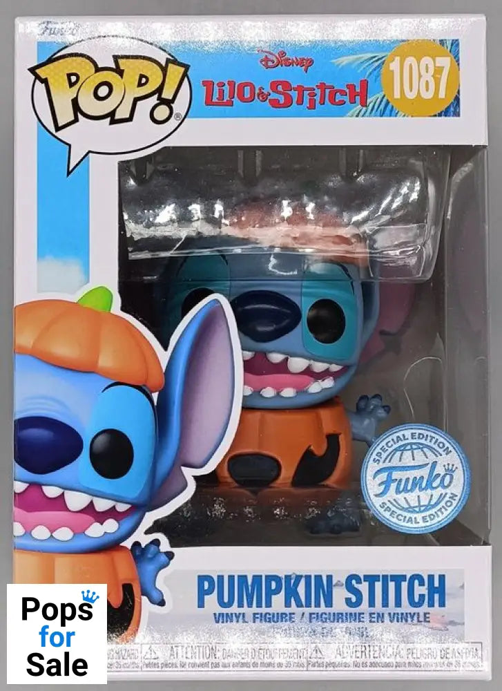 #1087 Pumpkin Stitch - Disney Lilo & Stitch Funko POP - PopsforSale.co.uk