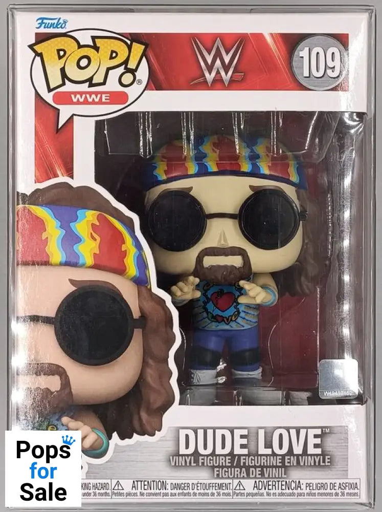 #109 Dude Love - WWE - Brand New Funko POP - PopsforSale.co.uk