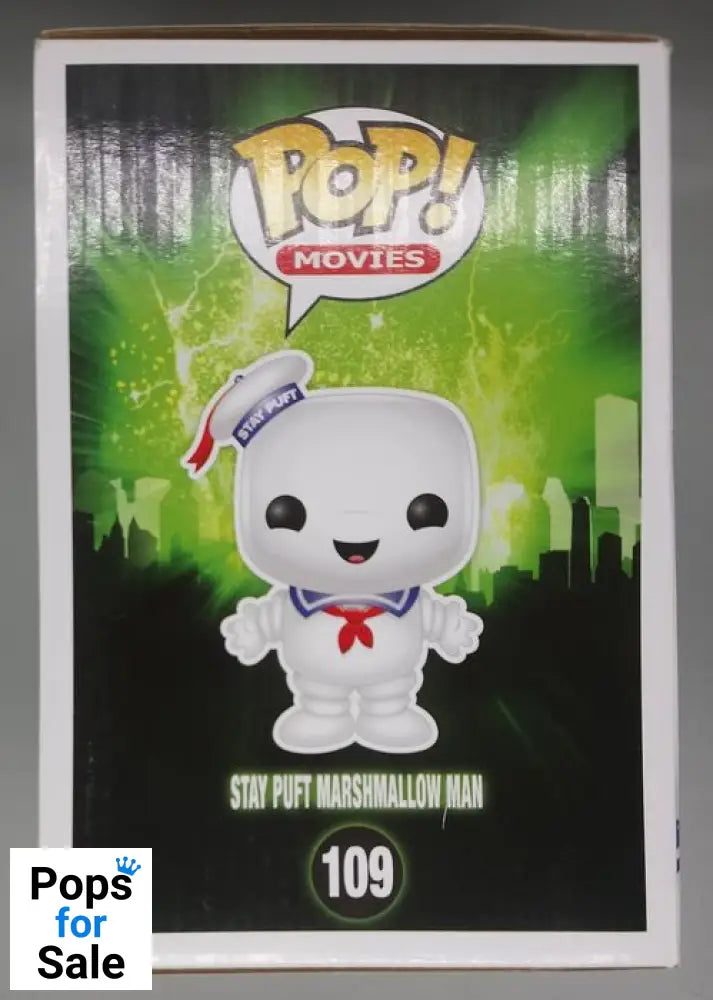 #109 Stay Puft Marshmallow Man 6 Inch - Ghostbusters Box Damaged Funko POP - PopsforSale.co.uk