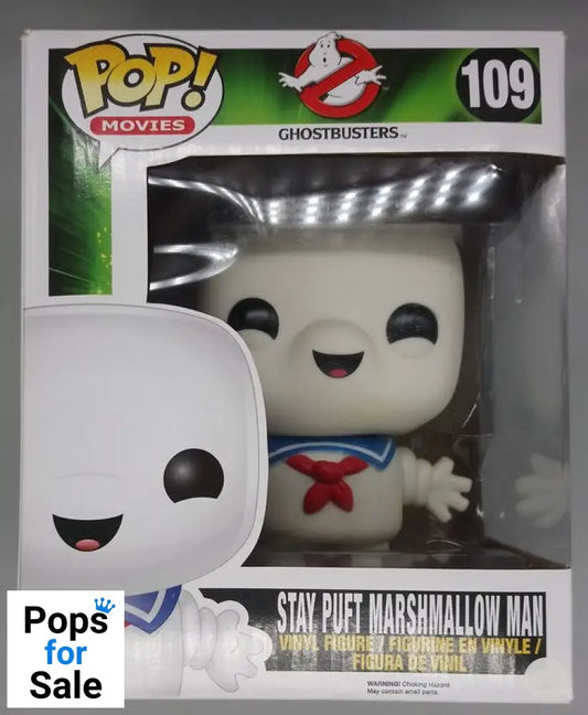 #109 Stay Puft Marshmallow Man 6 Inch - Ghostbusters Box Damaged Funko POP