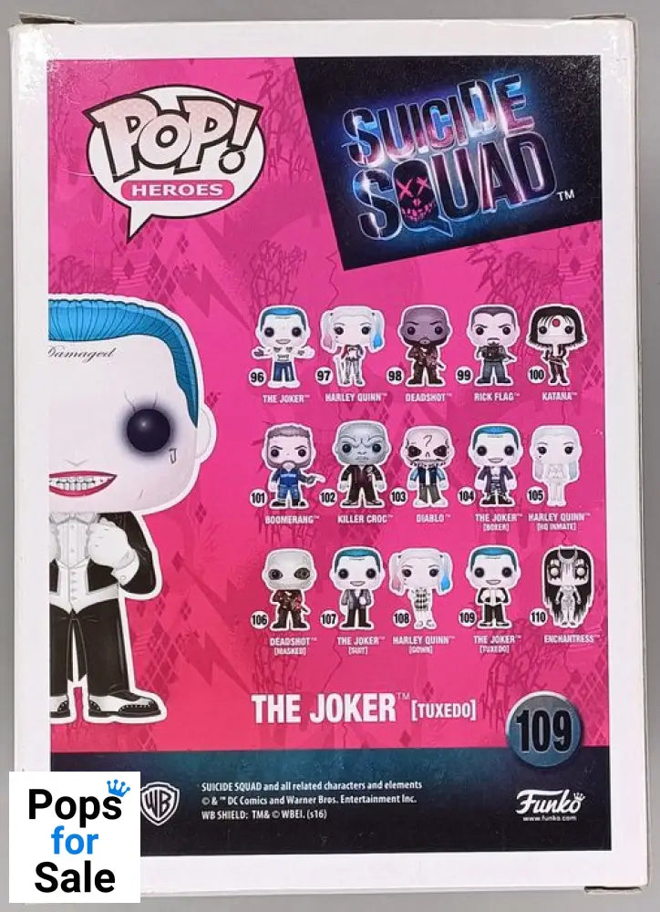 #109 The Joker (Tuxedo) - Suicide Squad - Box Damaged Funko POP - PopsforSale.co.uk