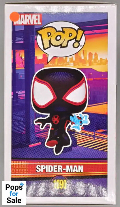 #1090 Spider-Man (w/ Electricity) Marvel Spider-Verse Box Damaged Funko POP - PopsforSale.co.uk