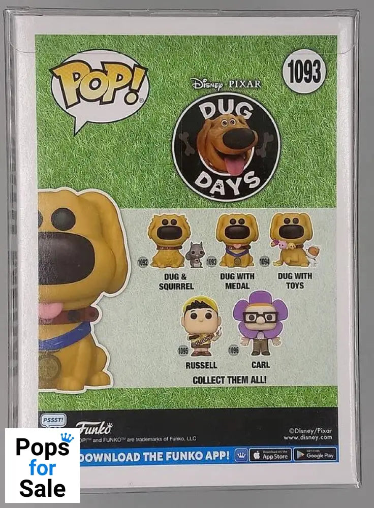 1093 Dug with Medal - Disney Dug Days - Funko POP - Box Damaged