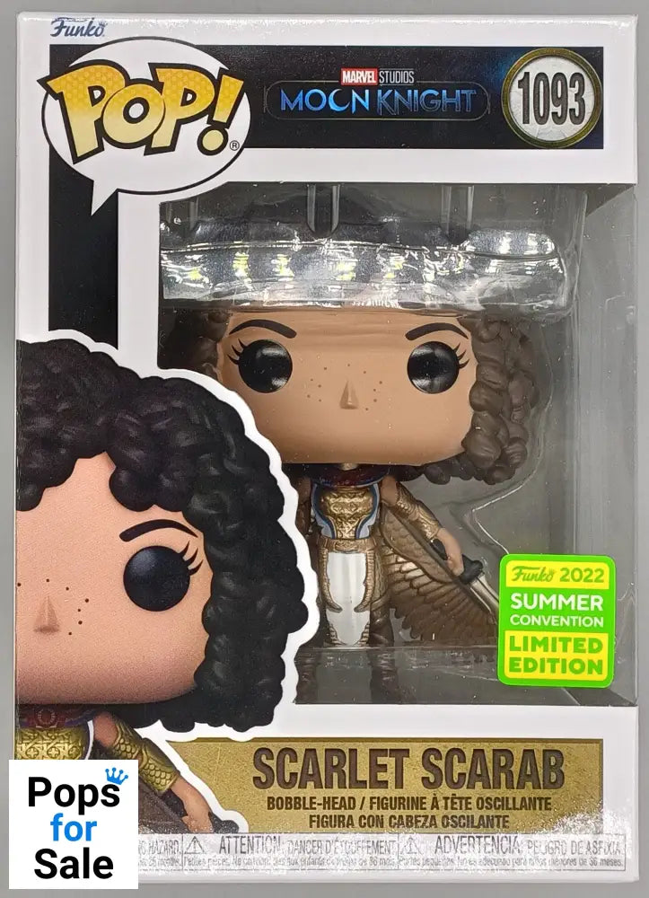 #1093 Scarlet Scarab - Marvel Moon Knight - 2022 Con Funko POP - PopsforSale.co.uk