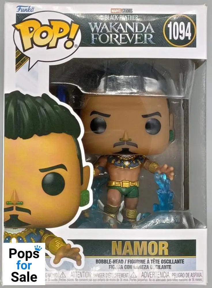 #1094 Namor - Marvel Black Panther Wakanda Forever - Box Damaged Funko POP