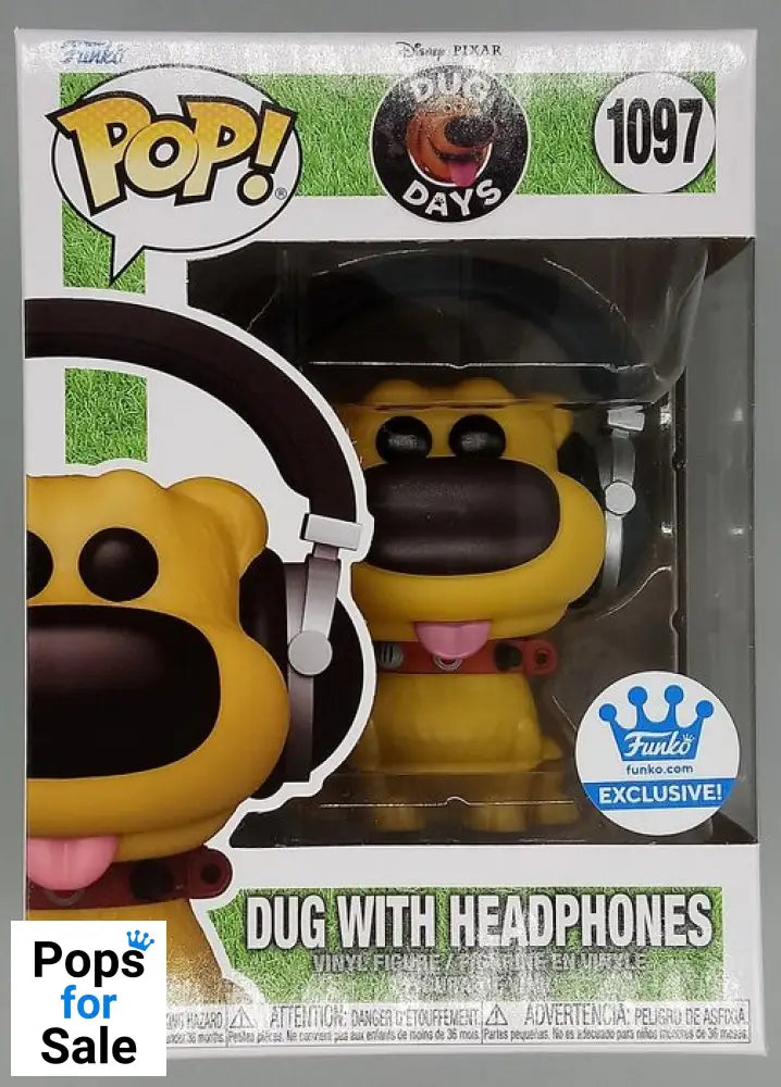 #1097 Dug with Headphones - Disney Dug Days Funko POP - PopsforSale.co.uk