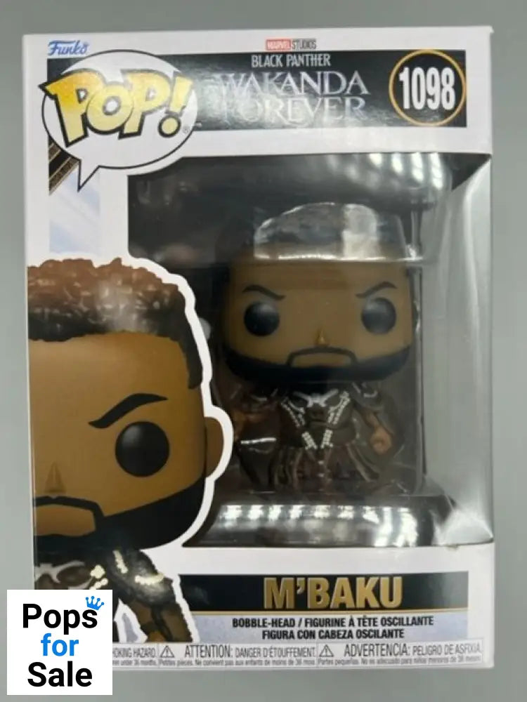 #1098 M'Baku - Black Panther: Wakanda Forever Funko POP - PopsforSale.co.uk