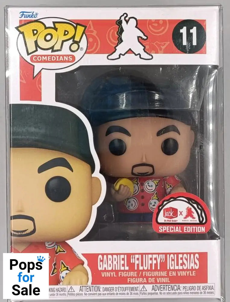 #11 Gabriel Fluffy Iglesias (Jack in the Box) Comedians Funko POP