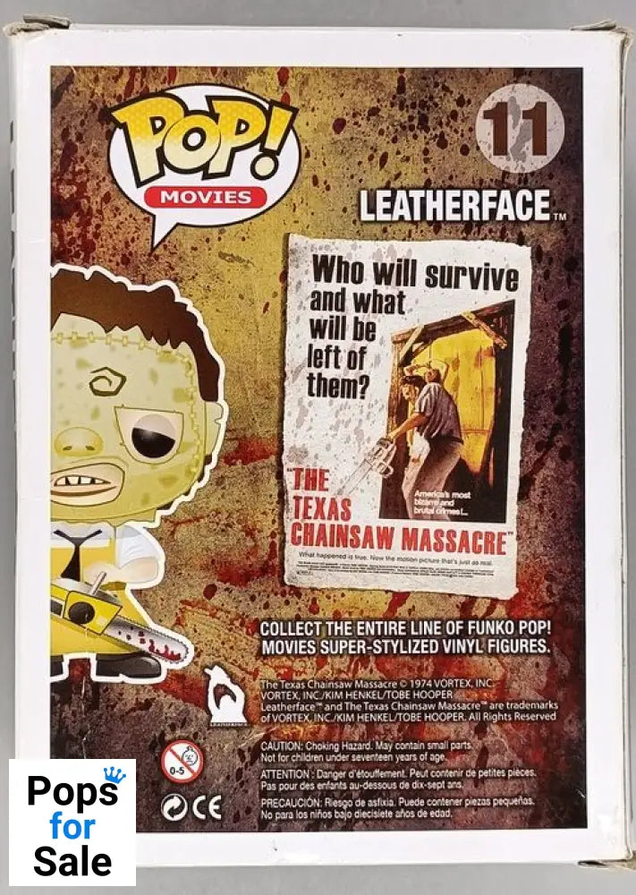 #11 Leatherface - The Texas Chainsaw Massacre - Box Damaged Funko POP - PopsforSale.co.uk