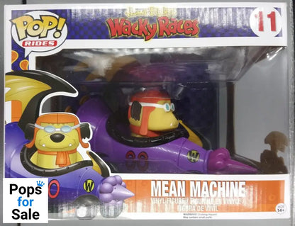 #11 Mean Machine (w/ Muttley) Rides Wacky Races Box Damaged Funko POP