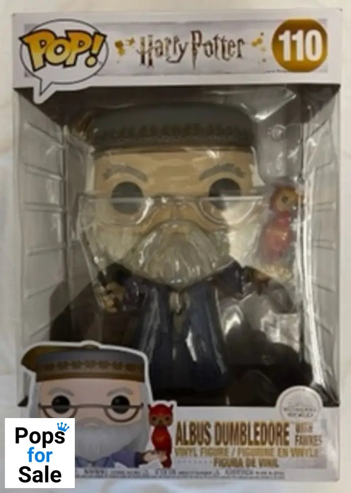 #110 Albus Dumbledore (with Fawkes) 10 Inch - Harry Potter Damaged Box Funko POP - PopsforSale.co.uk