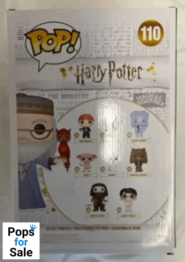 #110 Albus Dumbledore (with Fawkes) 10 Inch - Harry Potter Damaged Box Funko POP