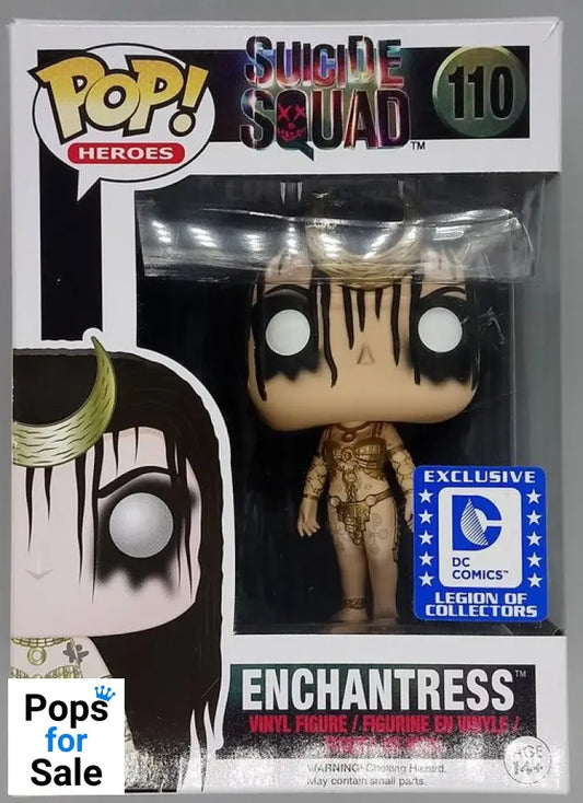 #110 Enchantress  Suicide Squad  DC Legion of Collectors Damaged Box Funko POP