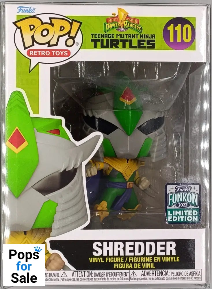 #110 Shredder - Teenage Mutant Ninja Turtles TMNT 2022 Con Funko POP