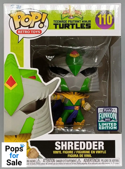 #110 Shredder - Teenage Mutant Ninja Turtles TMNT Box Damaged Funko POP - PopsforSale.co.uk