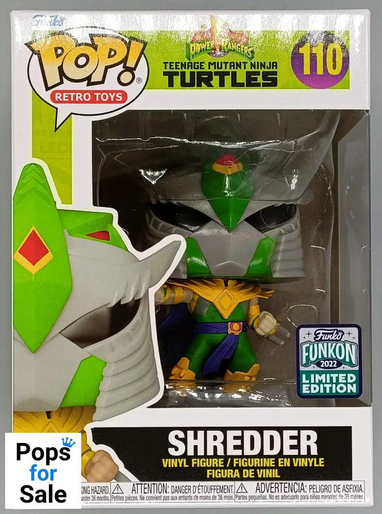 #110 Shredder - Teenage Mutant Ninja Turtles TMNT Box Damaged Funko POP