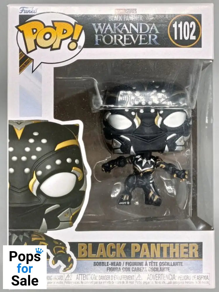 1102 Black Panther Marvel Black Panther Wakanda Forever Funko POP